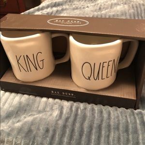 Rae Dunn King And Queen Coffee Mugs